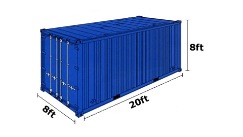 kích thước container 20 feet